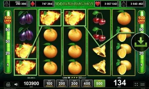 100 Burning Hot Slot Online