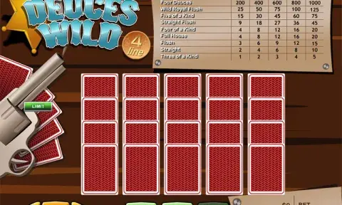 4-Line Deuces Wild Video Poker