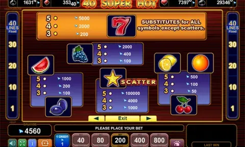 40 Super Hot Slot Free
