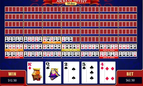 50 Line Jacks or Better Video Poker Free