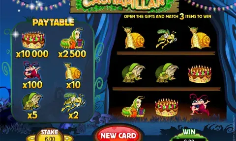 Cashapillar Scratch Card Slot Game
