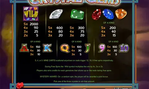 Crystal Gems Slot Machine