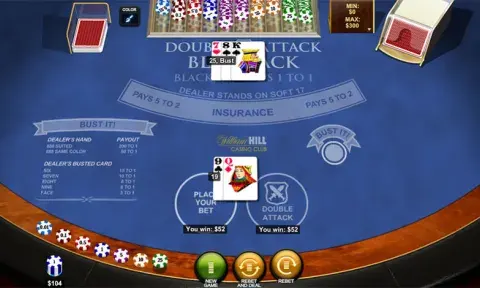 Double Attack Blackjack Free