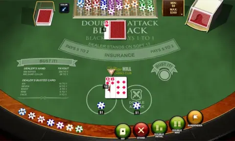 Double Attack Blackjack Game