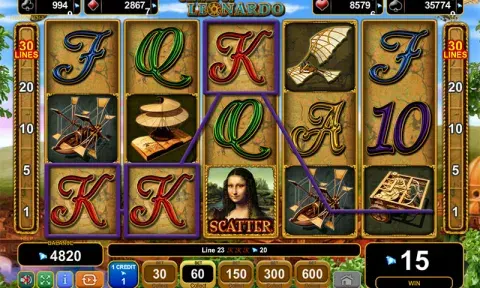 Genius of Leonardo Slot Online