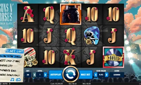 Guns N' Roses слот игра