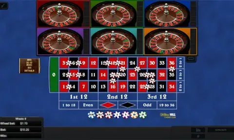 Multi Wheel Roulette Game