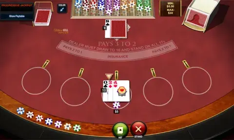 Progressive Blackjack Game
