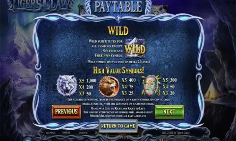 Tiger's Claw Slot Game