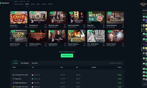 Gamdom Casino Live