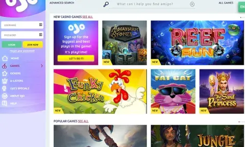 PlayOJO Casino Games